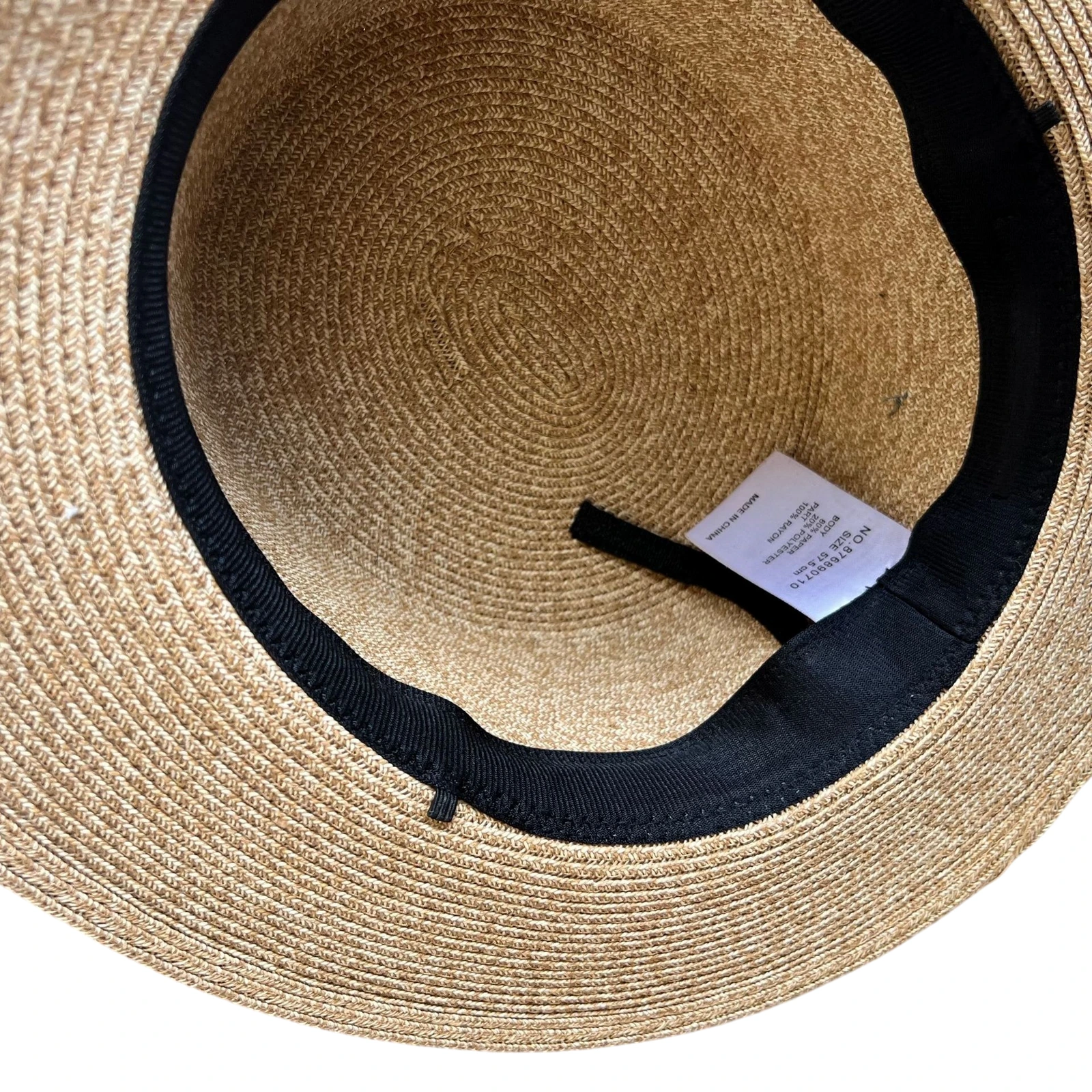 Paper Straw Wide Brim Hat with Ribbon Bow image 3