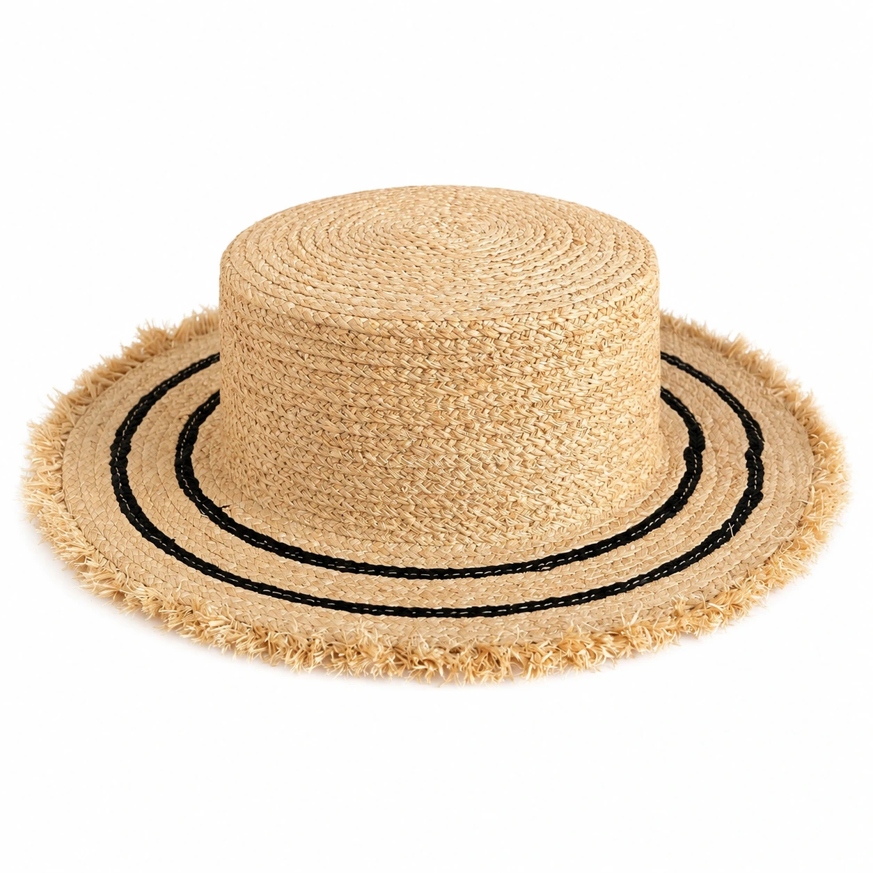 Natural Raffia Wide Brim Hat