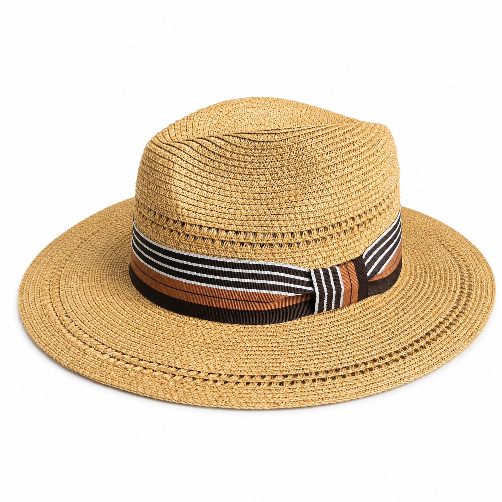 Paper Straw Fedora Hat