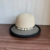 Black and White Striped Brim color reference