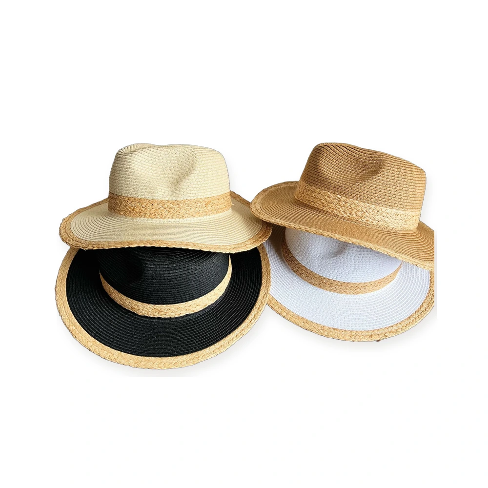 Men's Paper Straw Fedora Hat image 4