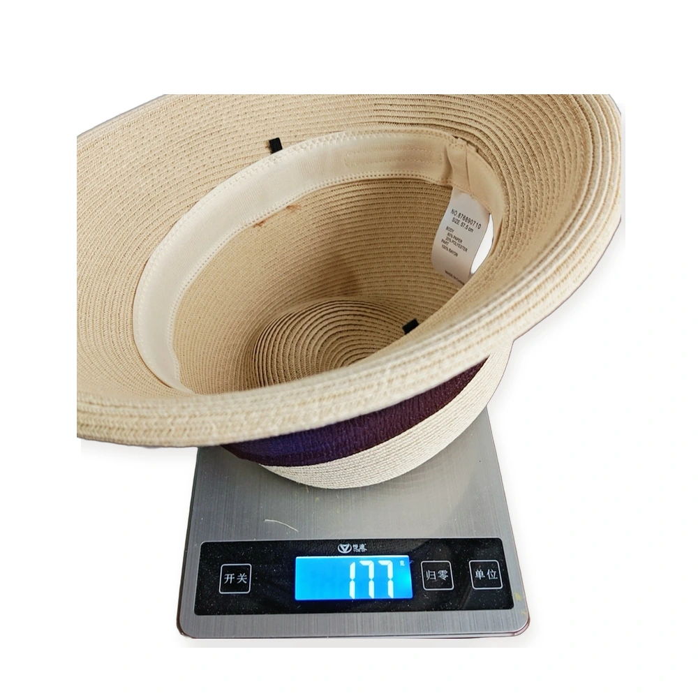 Paper Straw Bucket Hat with Ribbon Bow image 3