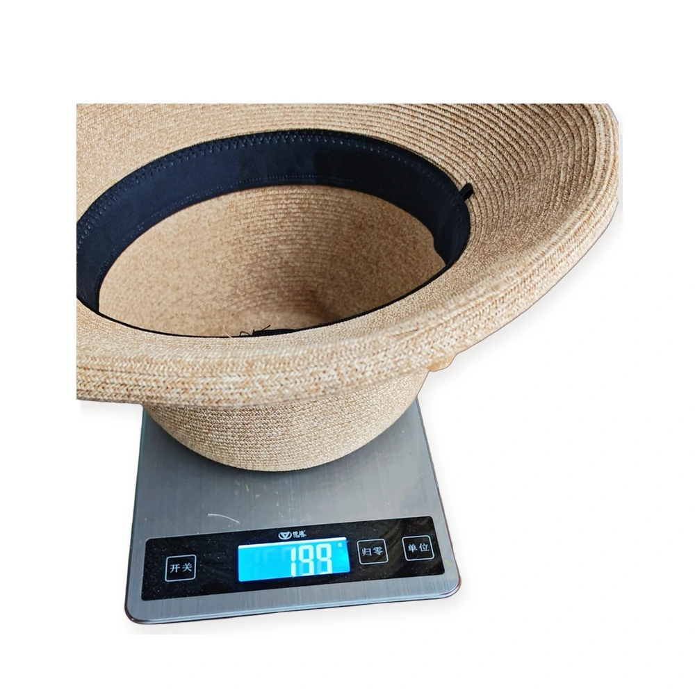 Paper Straw Bucket Hat with Ribbon Bow image 3