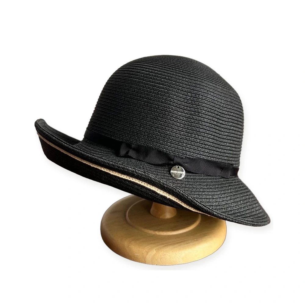 Paper Straw Bucket Hat with Ribbon image 2