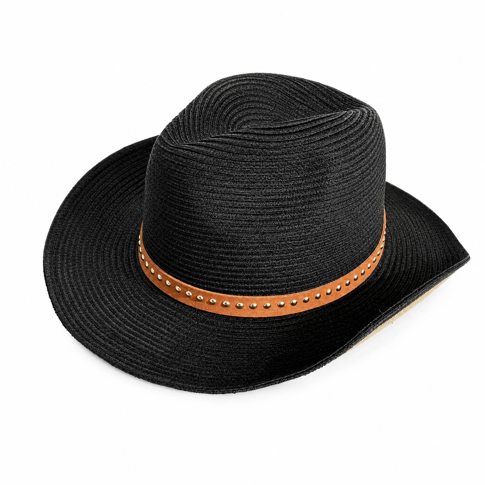 Women's Polyester Sun Hat with Leather Band