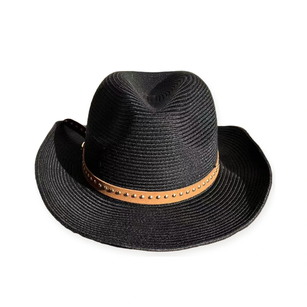 Women's Polyester Sun Hat with Leather Band image 2