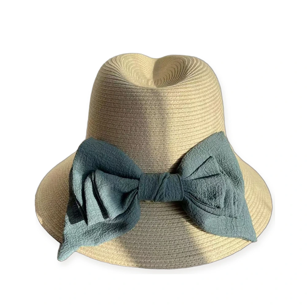 Polyester Fedora Hat with Ribbon Bow image 2