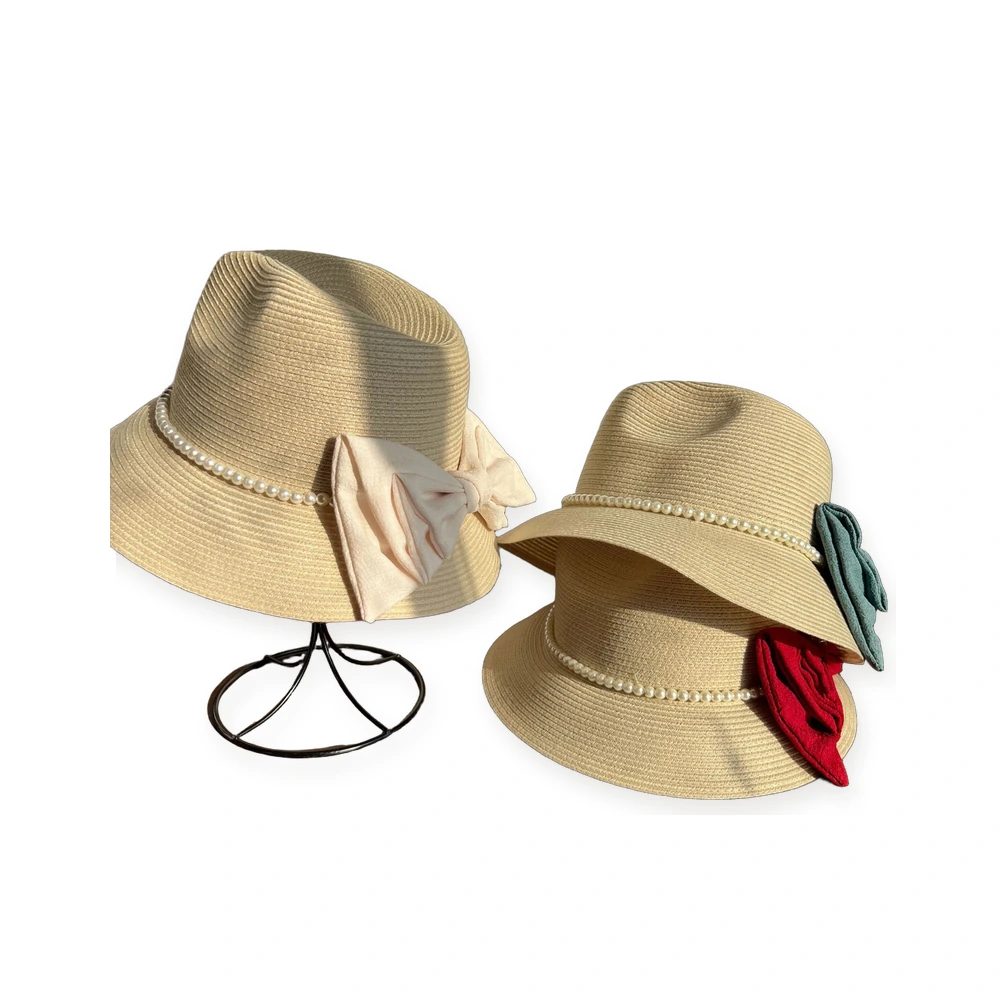 Polyester Fedora Hat with Ribbon Bow image 4