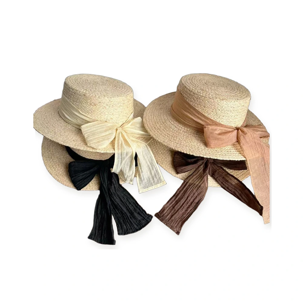 Natural Raffia Wide Brim Hat image 4