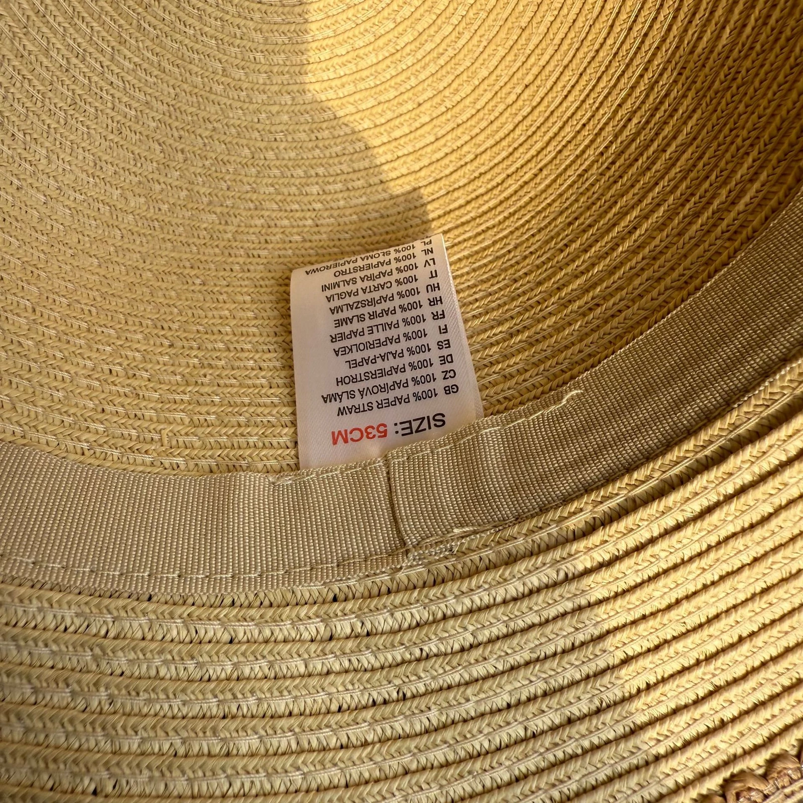 Kids' Paper Straw Bucket Hat image 3