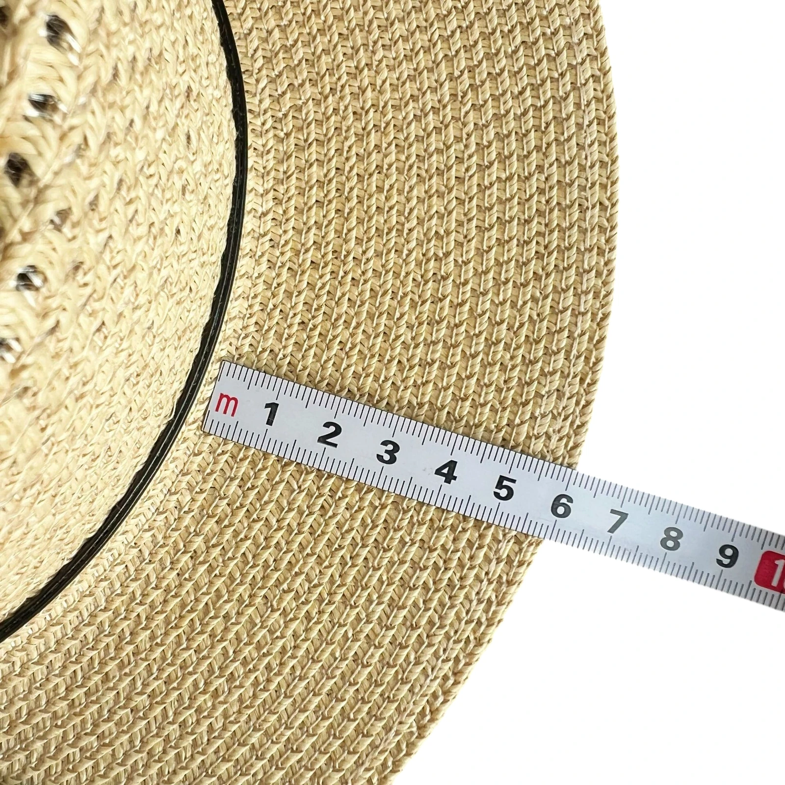 Paper Straw Sun Hat with Ribbon Bow image 3