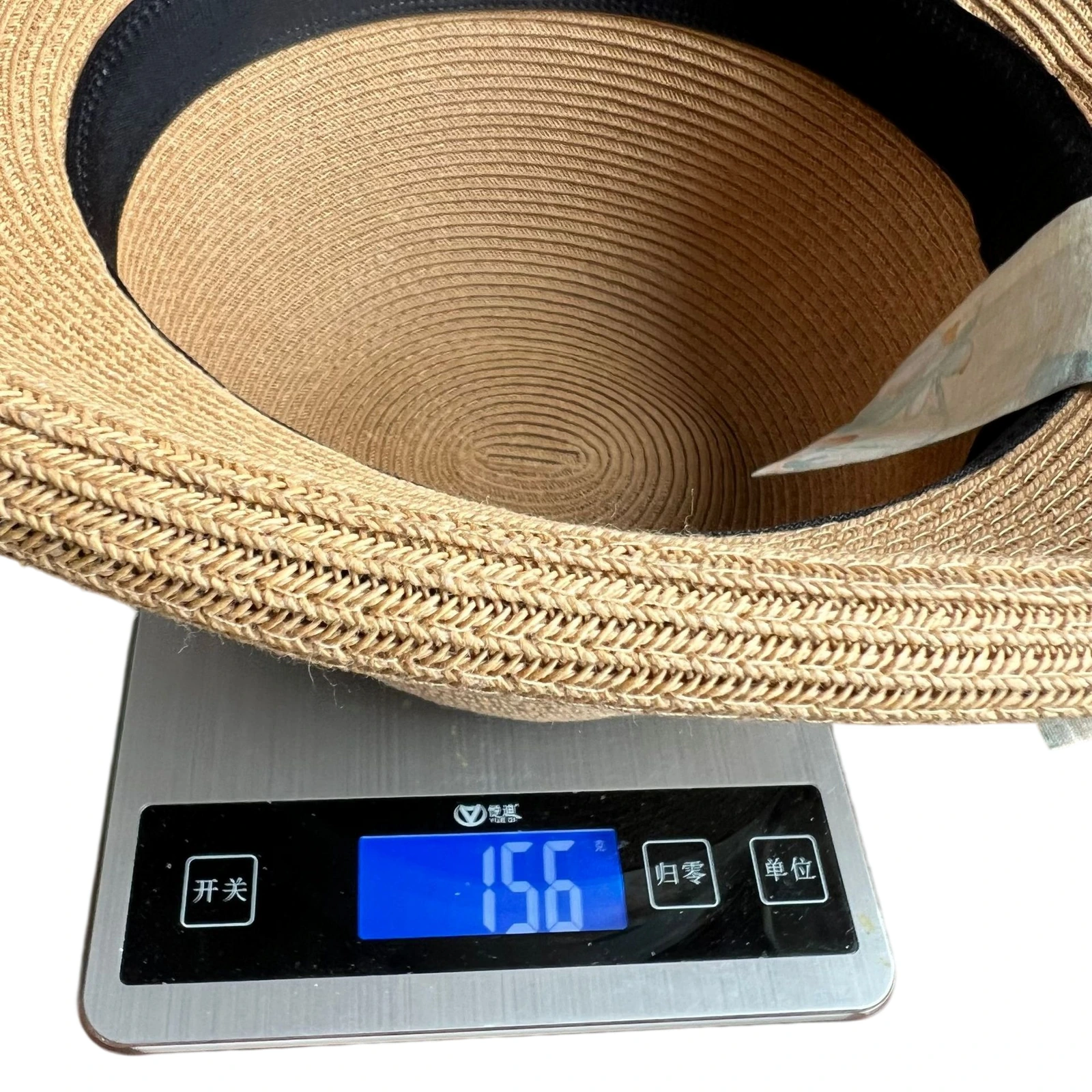 Paper Straw Sun Hat with Ribbon Bow image 3