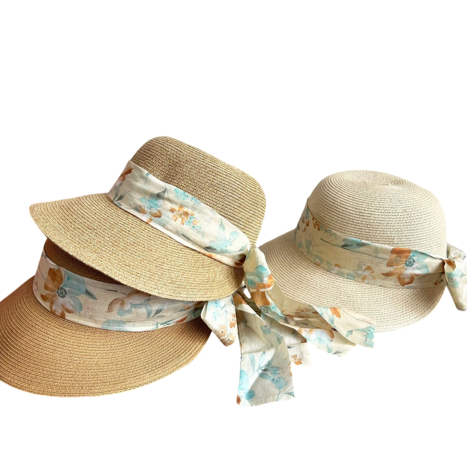 Paper Straw Bucket Hat with Ribbon Bow image 4
