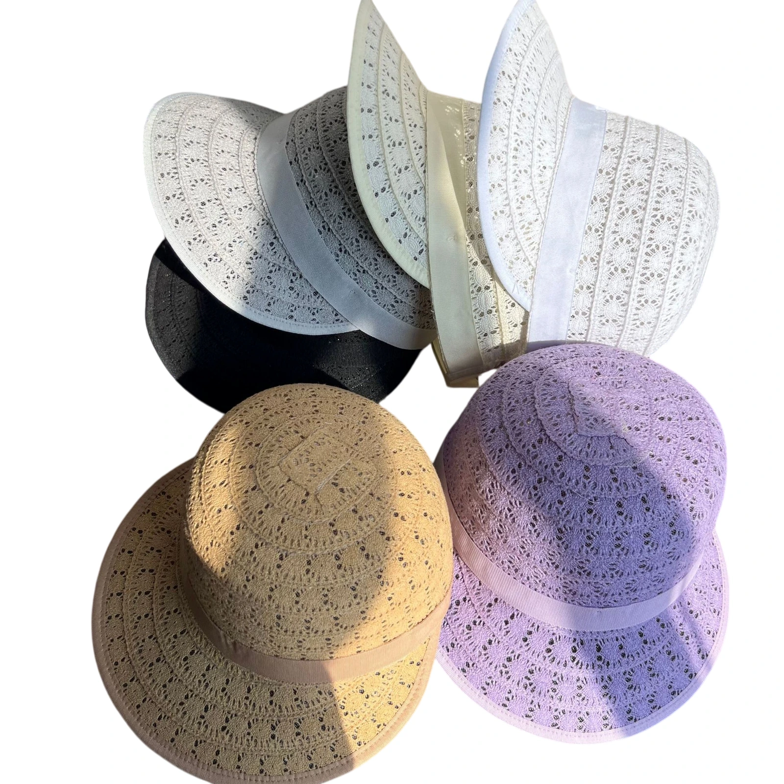 Cotton Sun Hat with Ribbon image 4