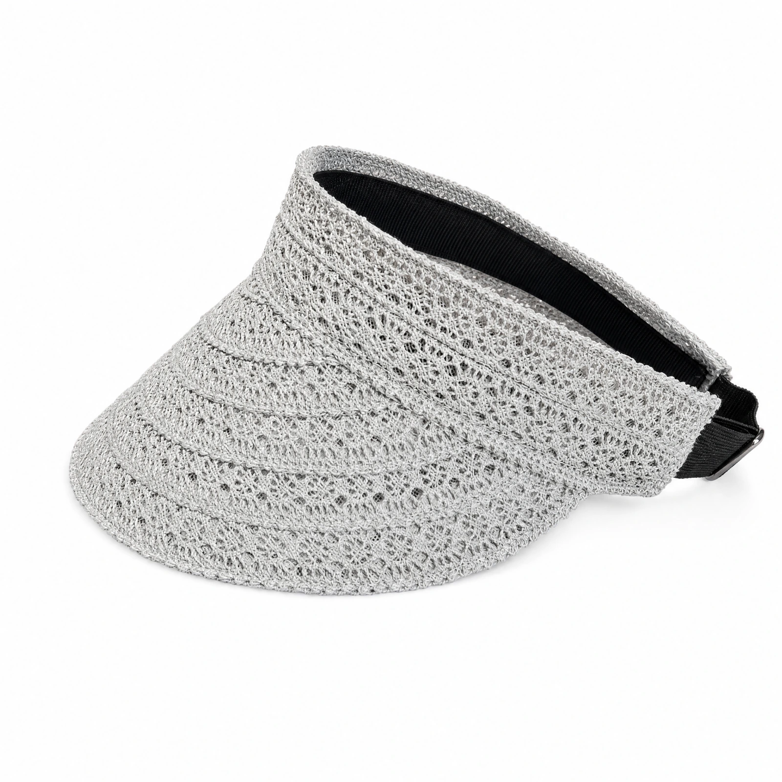 Cotton Visor Hat with Ribbon