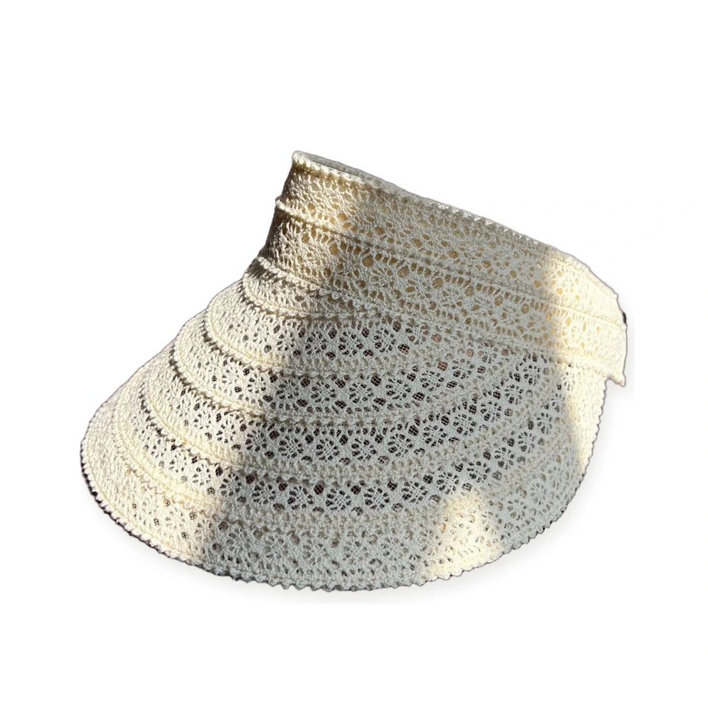 Cotton Visor Hat with Ribbon image 2