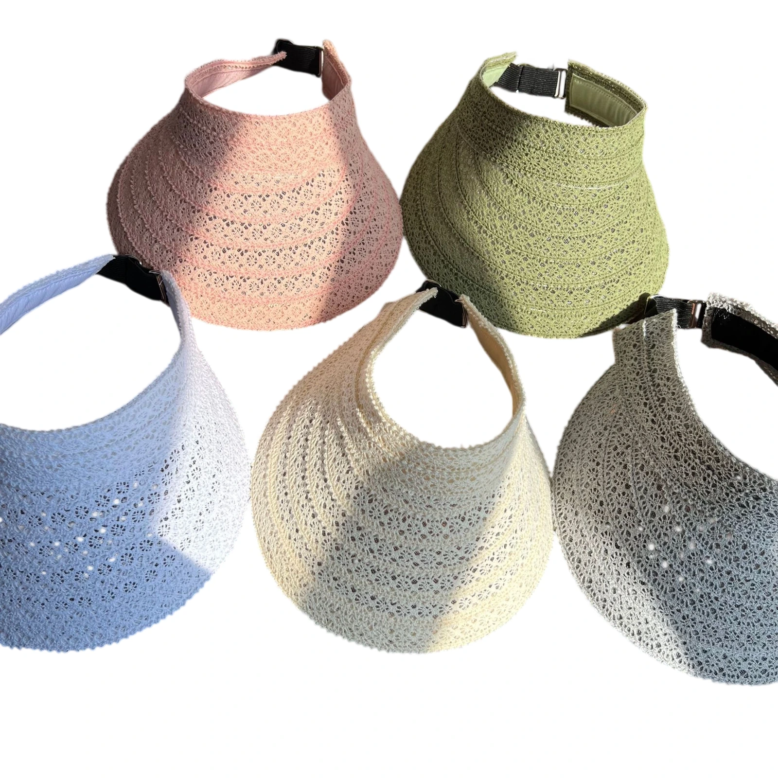 Cotton Visor Hat with Ribbon image 4