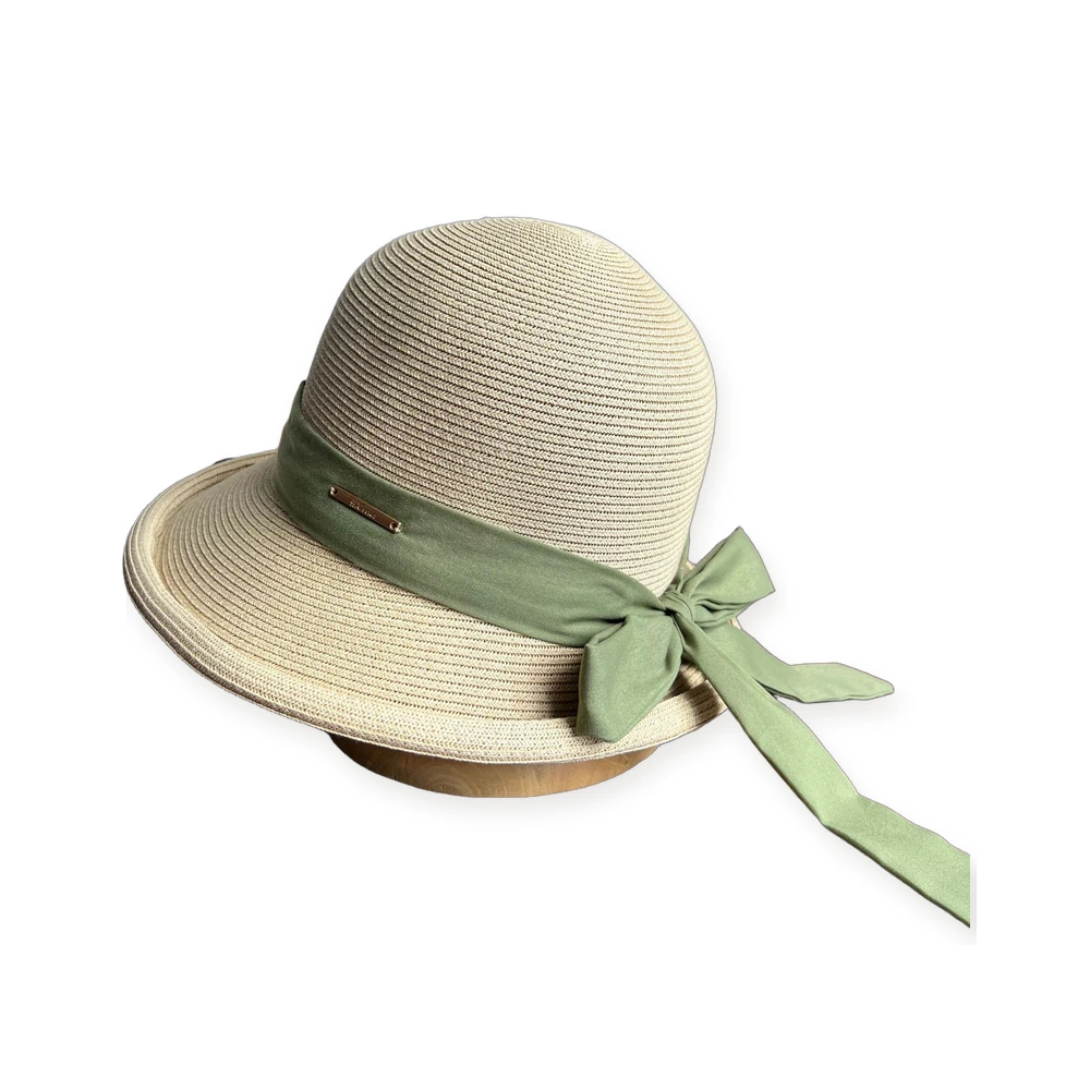 Paper Straw Bucket Hat with Ribbon Bow image 2
