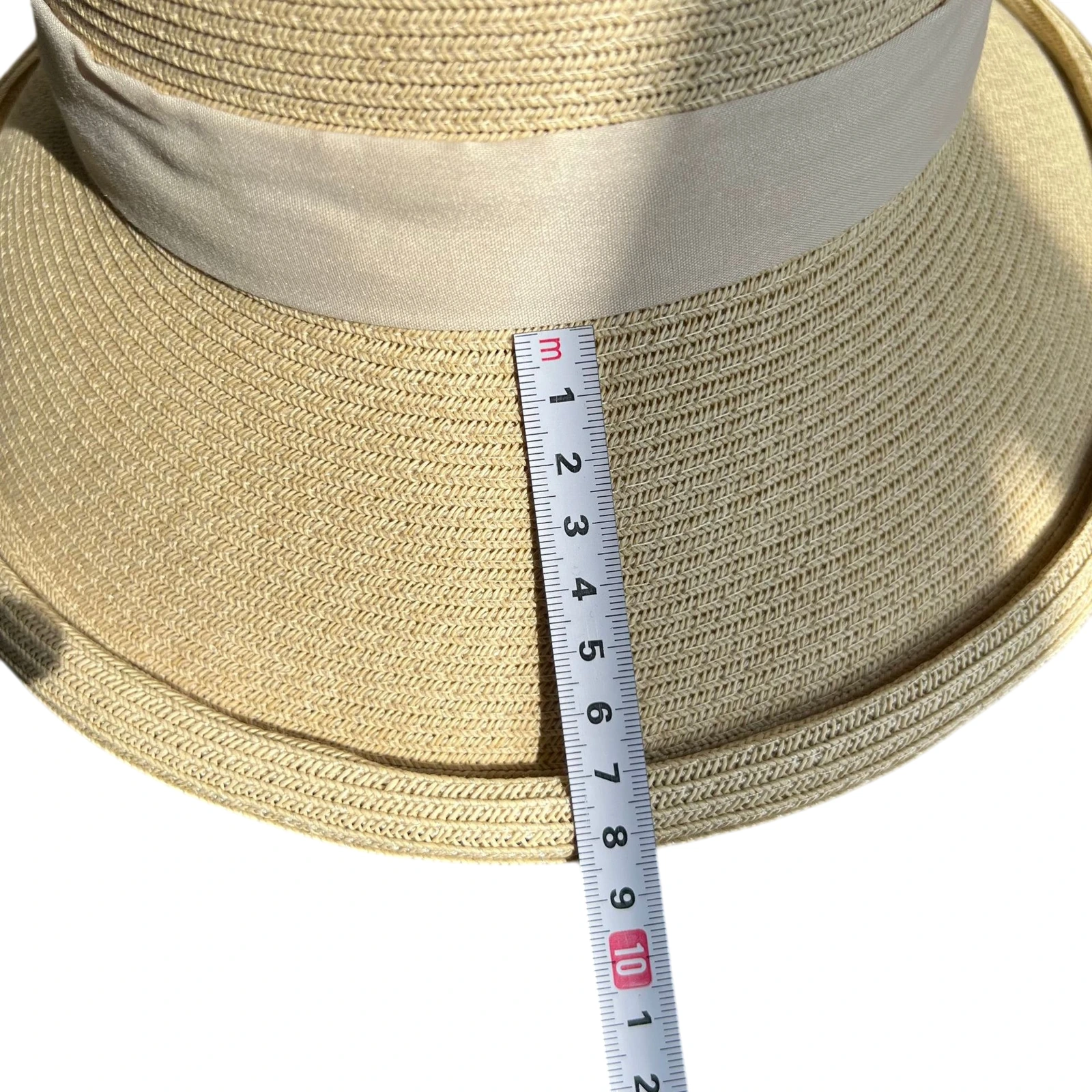 Paper Straw Bucket Hat with Ribbon Bow image 3