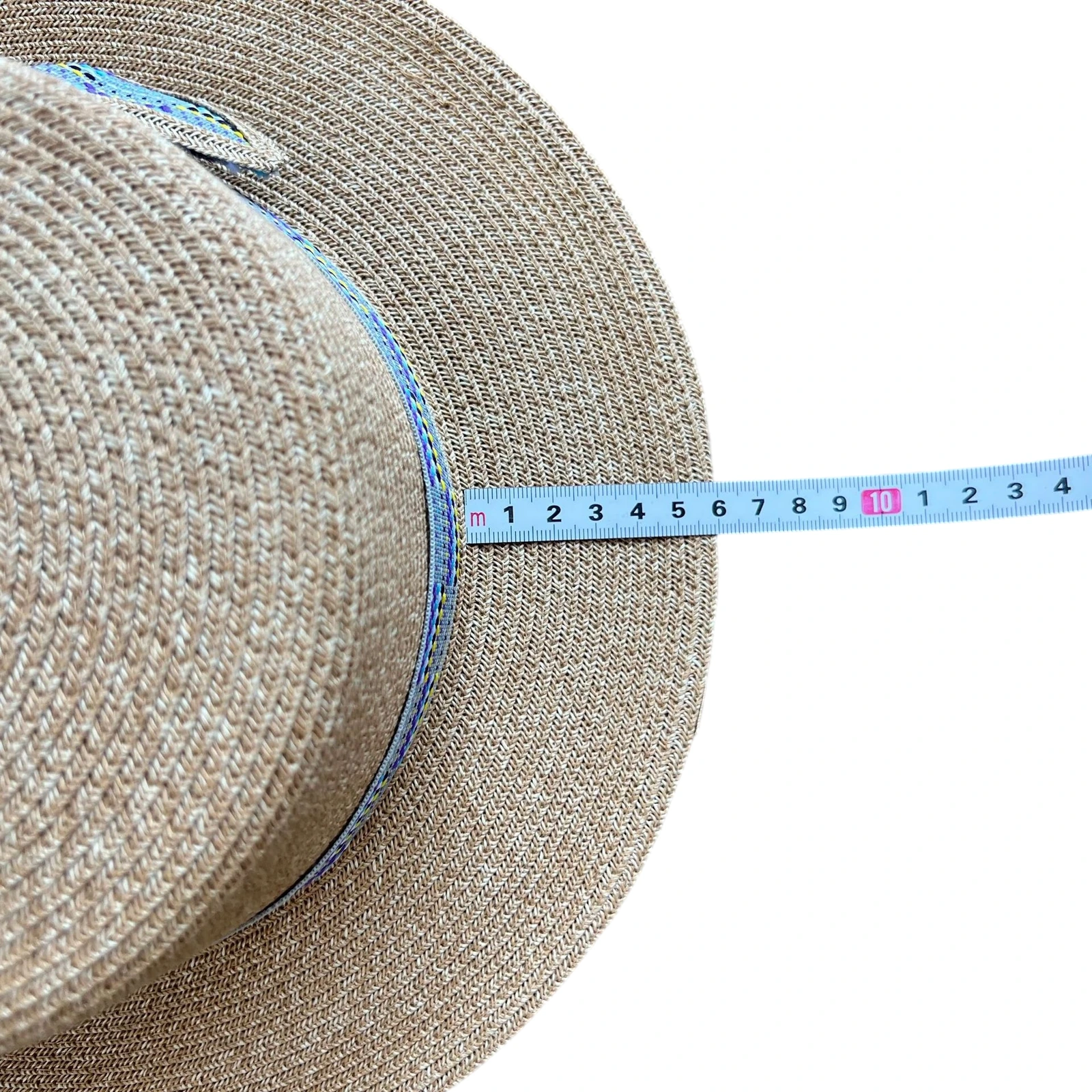 Paper Straw Wide Brim Hat with Ribbon image 3