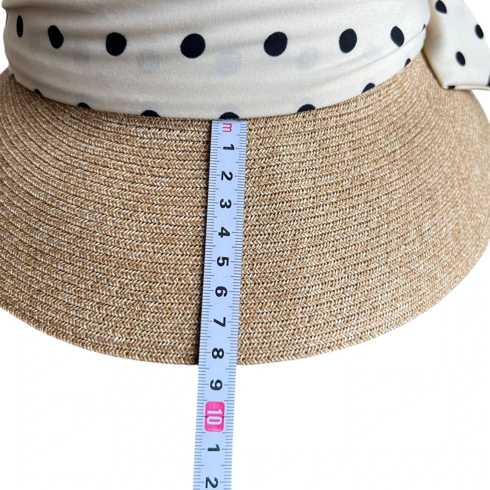 Paper Straw Bucket Hat with Ribbon Bow image 3