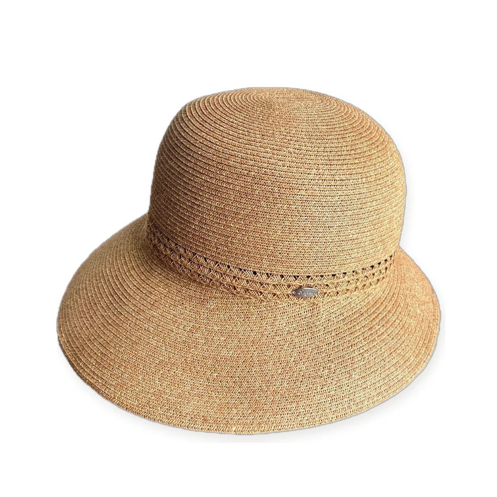 Paper Straw Bucket Hat with Metal Buckle image 2