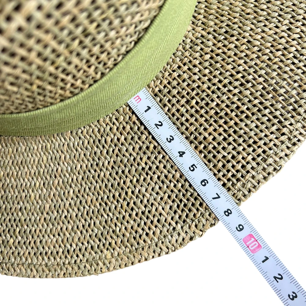 Women's Straw Fedora Hat With Ribbon Bow image 3