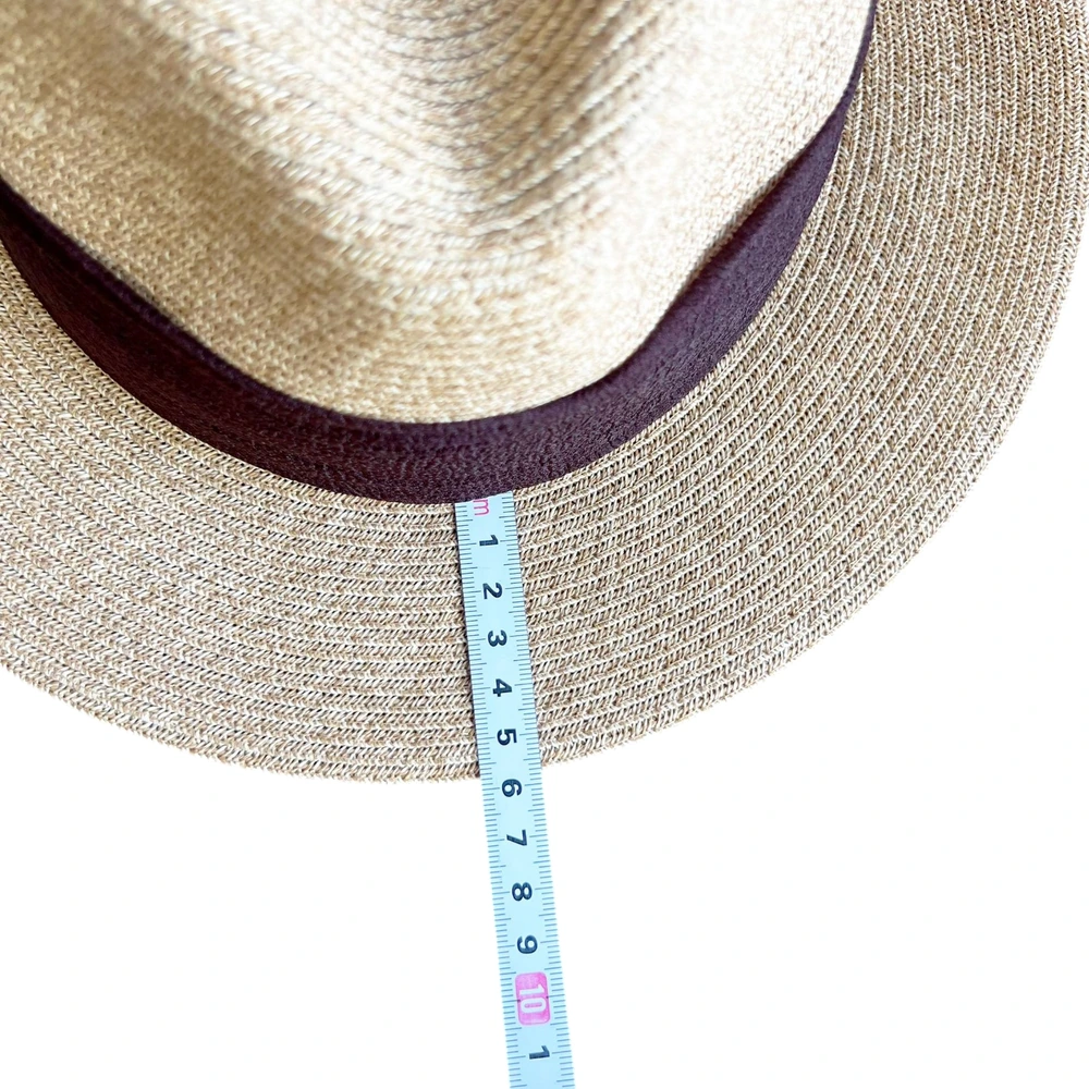Women's Straw Fedora Hat With Ribbon Bow image 3