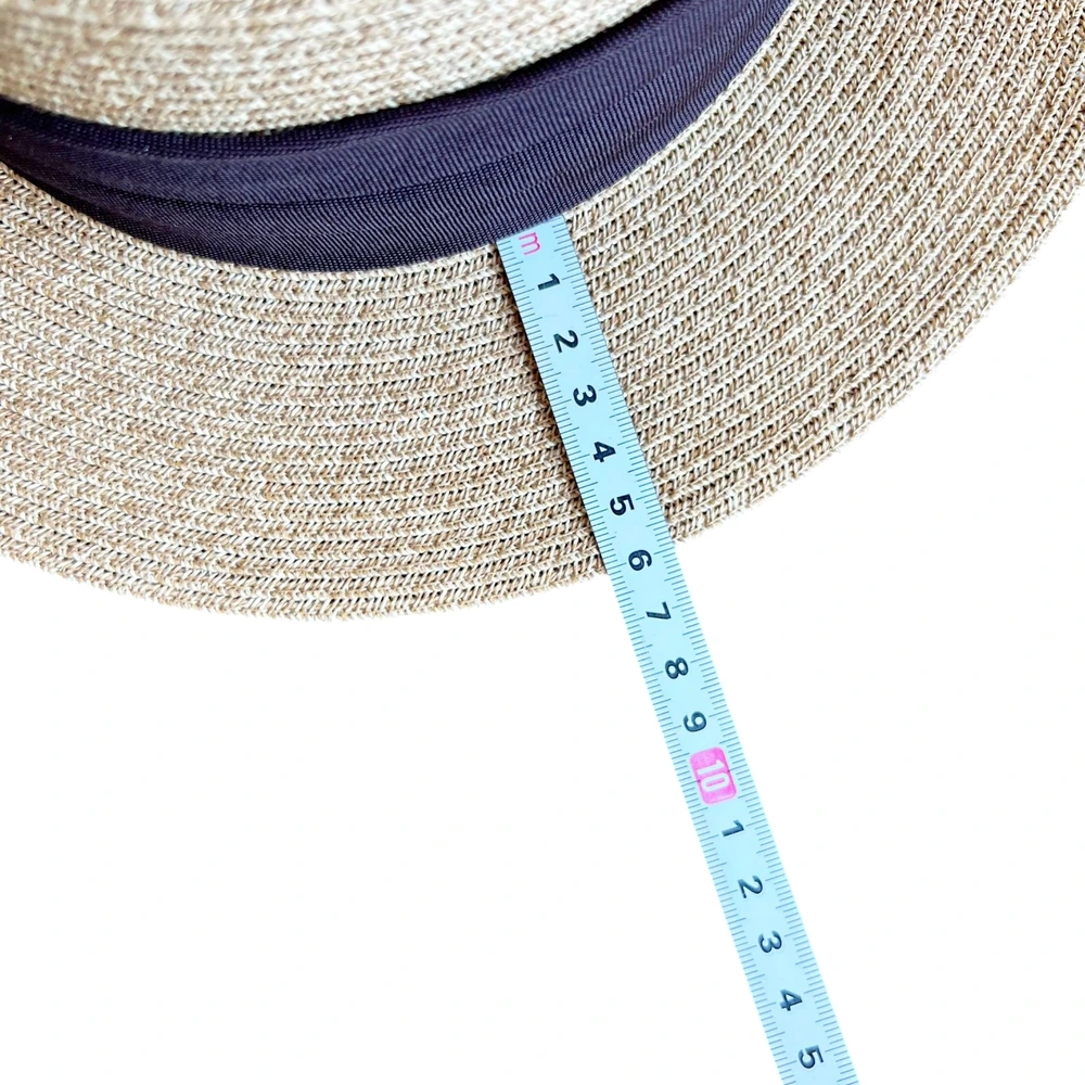 Women's Straw Fedora Hat With Ribbon Bow image 3