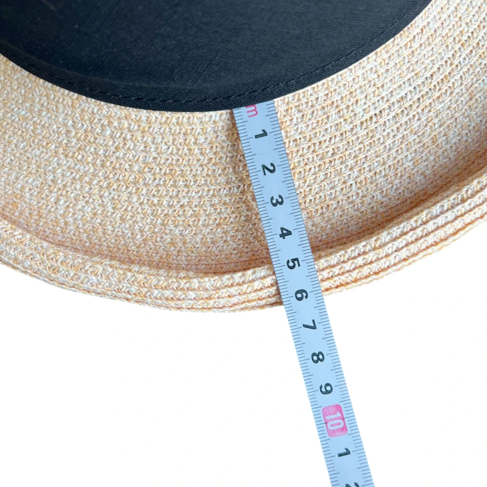 Women's Paper Straw Bucket Hat With Ribbon Bow image 3