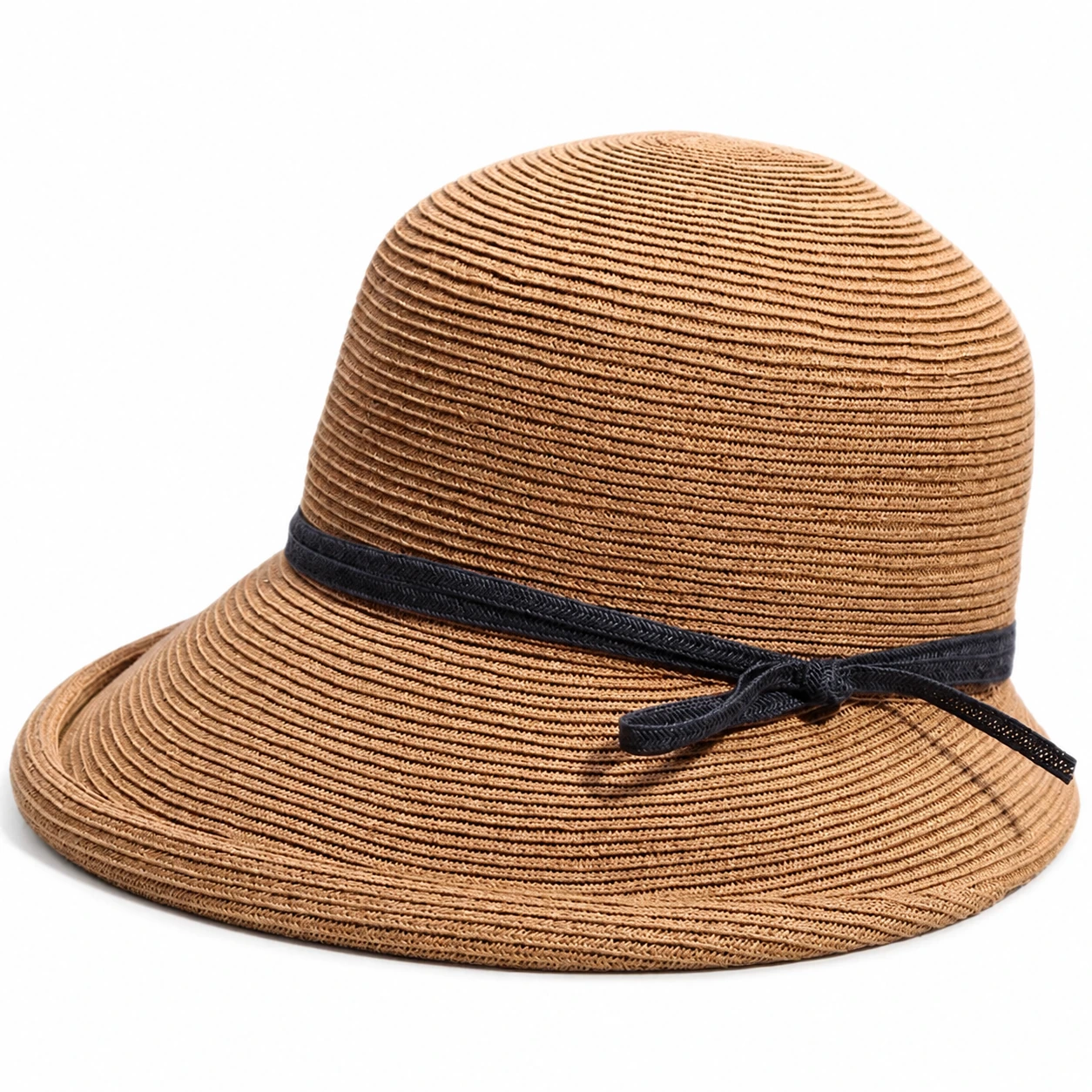 Women's Paper Straw Cloche Hat