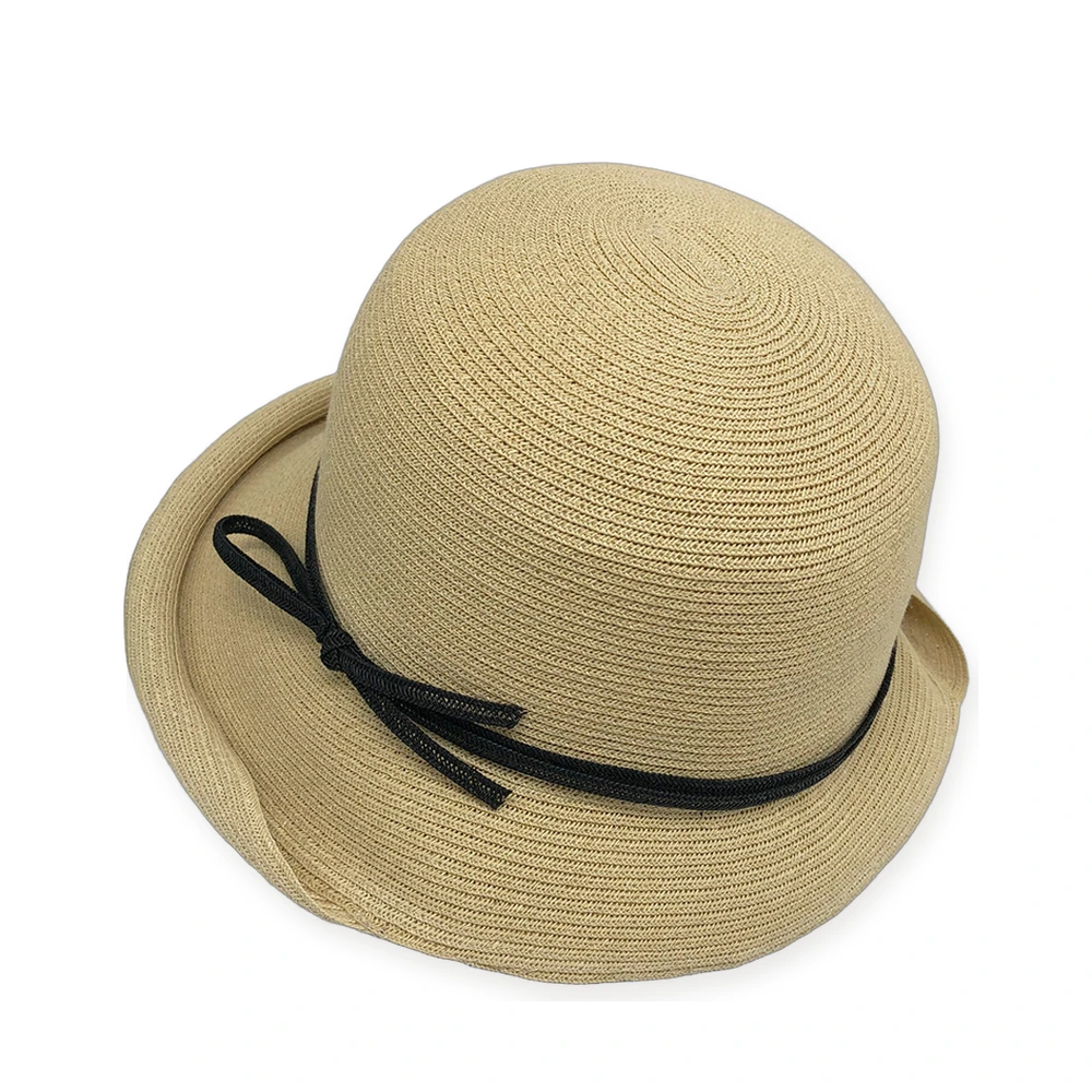 Women's Paper Straw Cloche Hat image 2