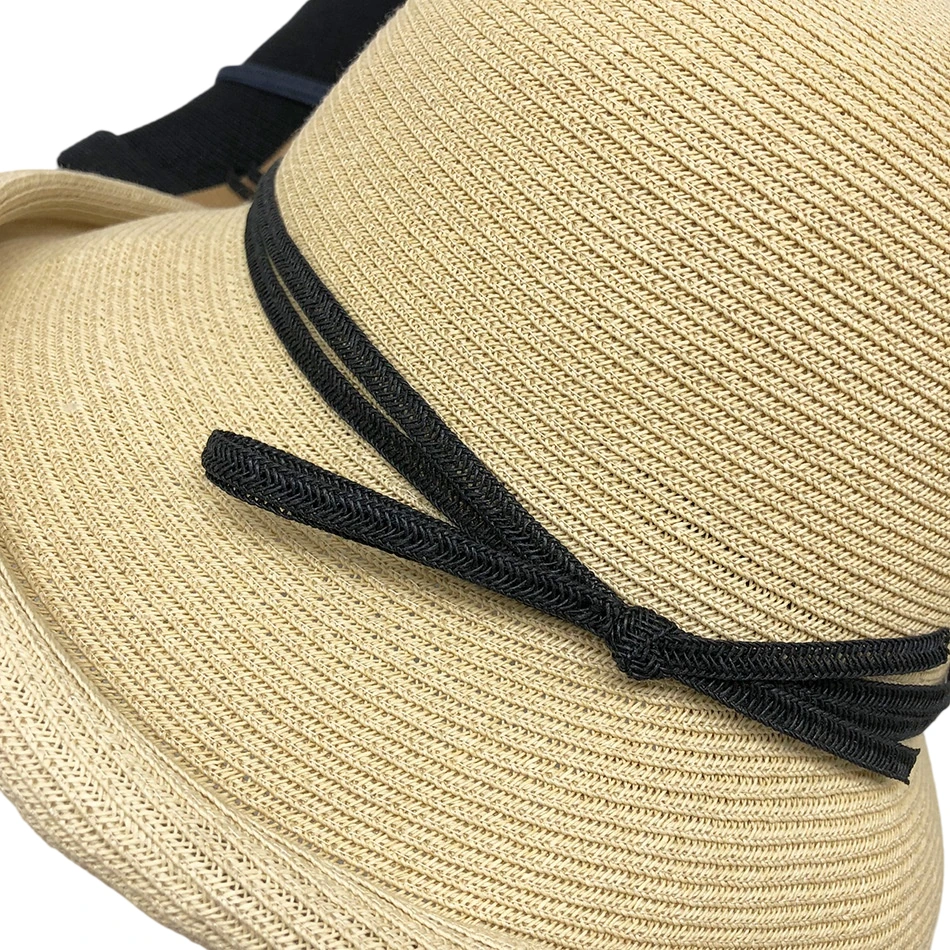 Women's Paper Straw Cloche Hat image 3