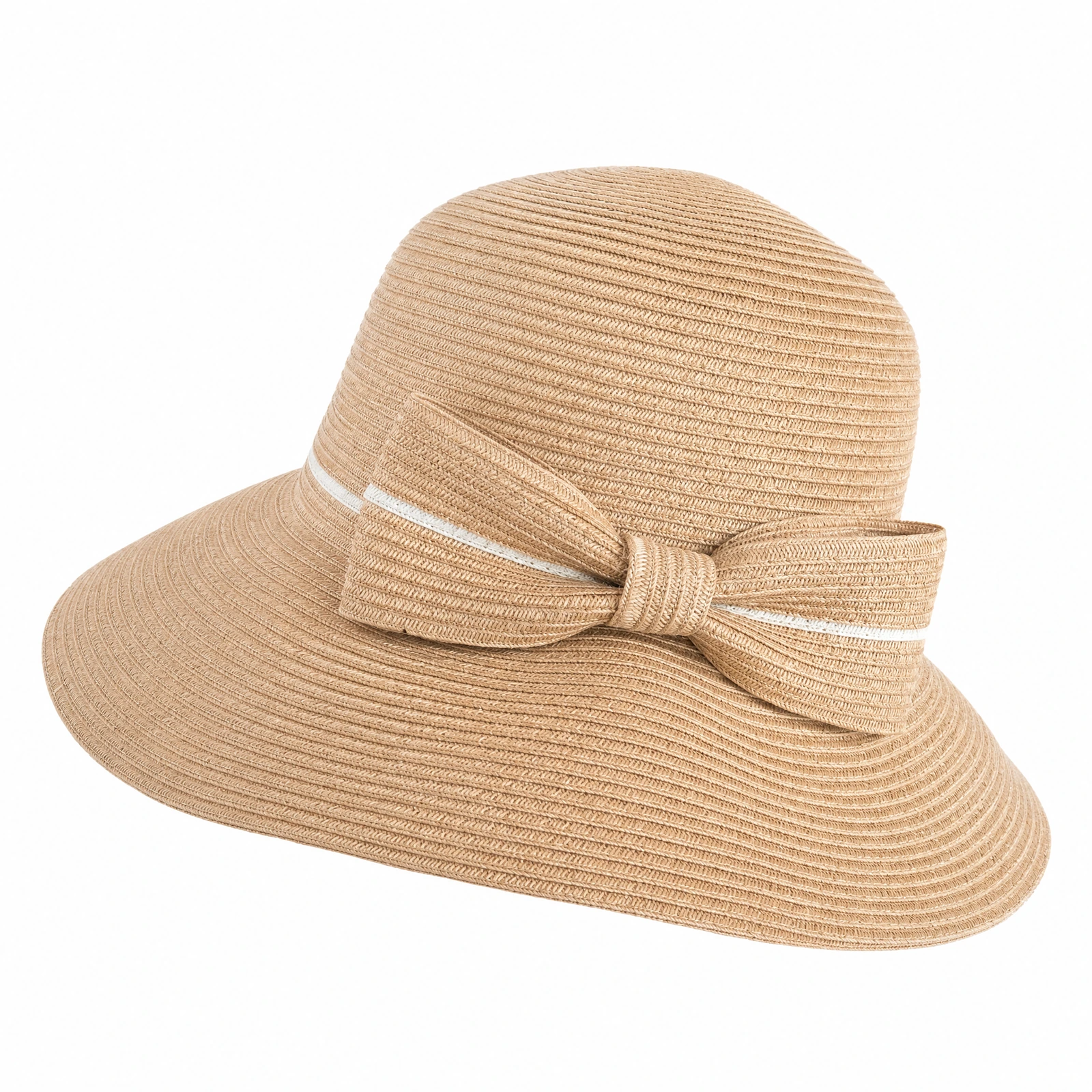 Polyester Bucket Hat with Ribbon Bow