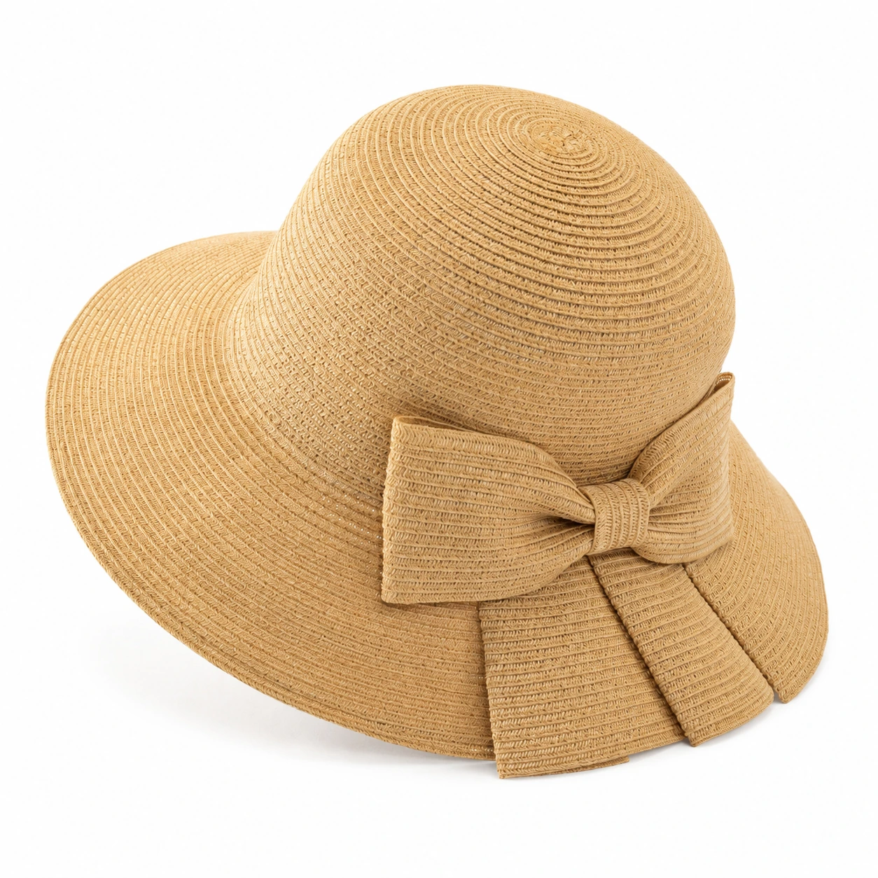 Polyester Bucket Hat with Ribbon Bow