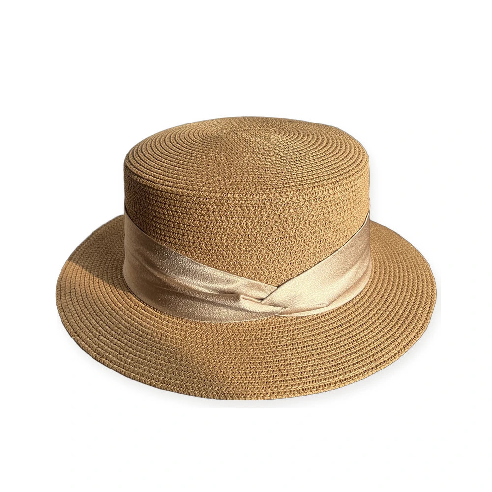 Paper Straw Boater Hat image 2