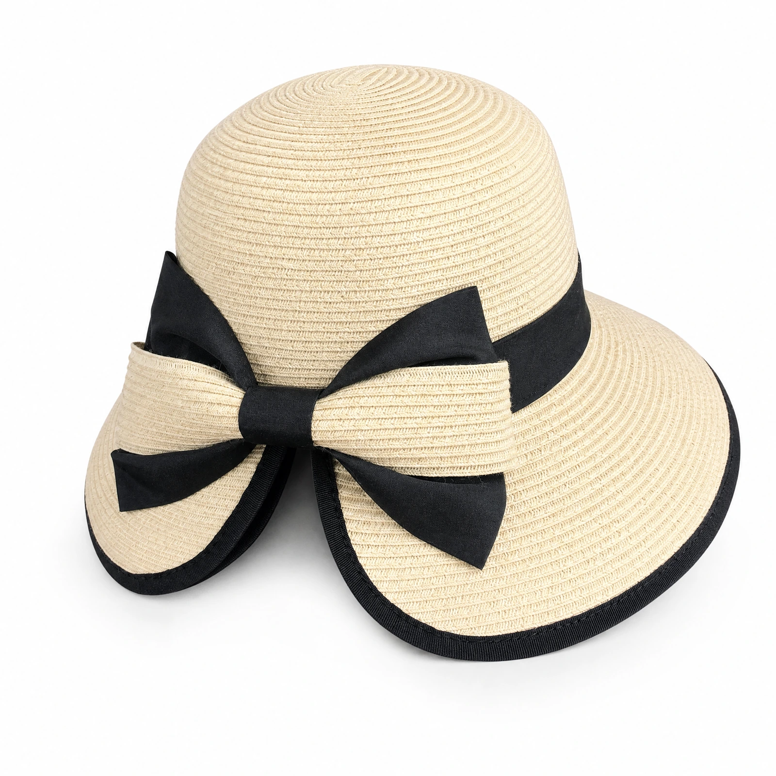 Women's Polyester Bucket Hat with Ribbon Bow