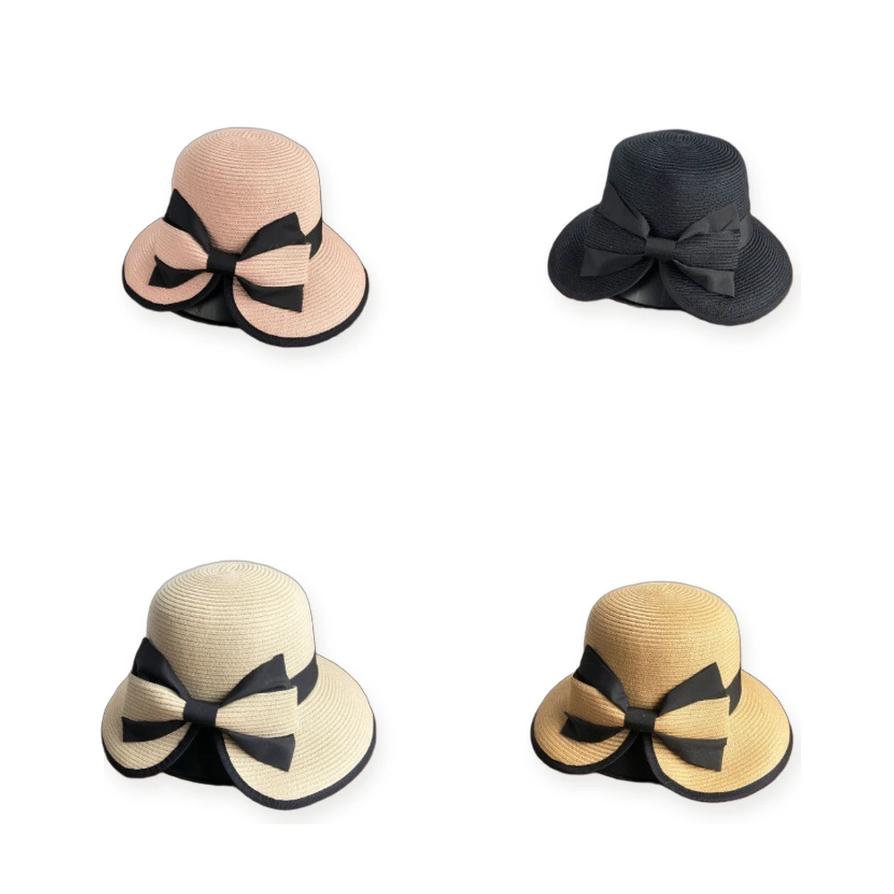 Women's Polyester Bucket Hat with Ribbon Bow image 4