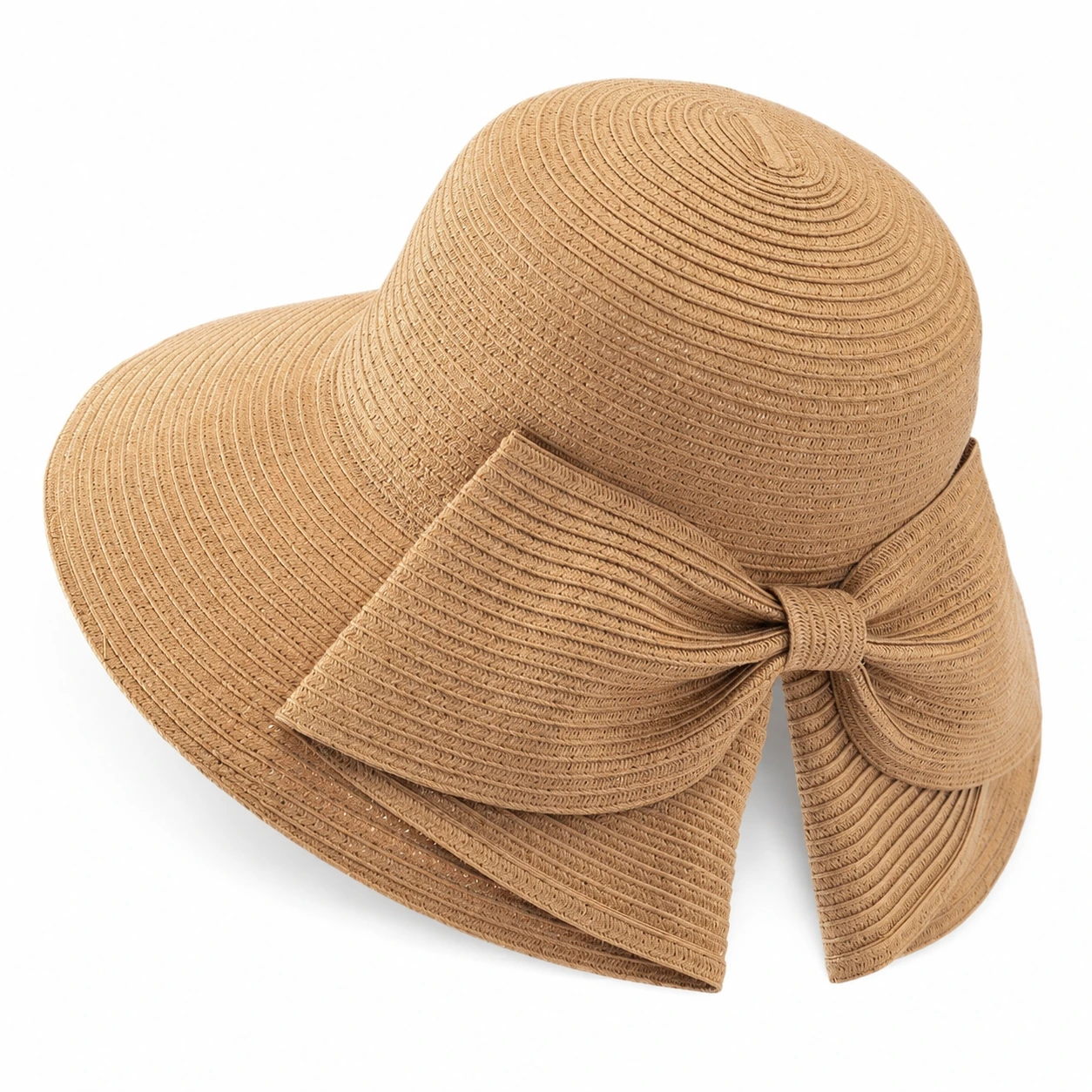 Polyester Bucket Hat with Ribbon Bow