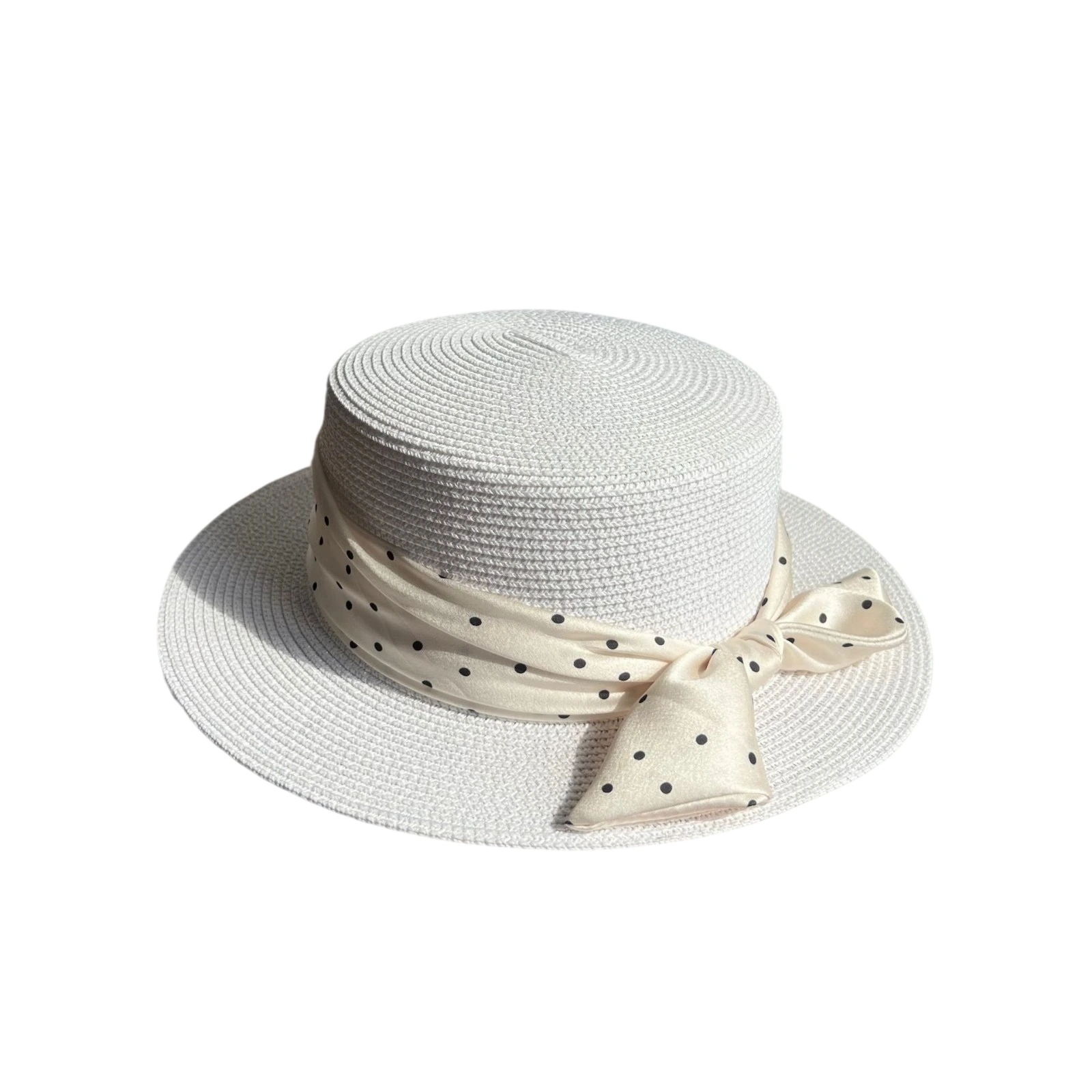 Paper Straw Boater Hat image 2