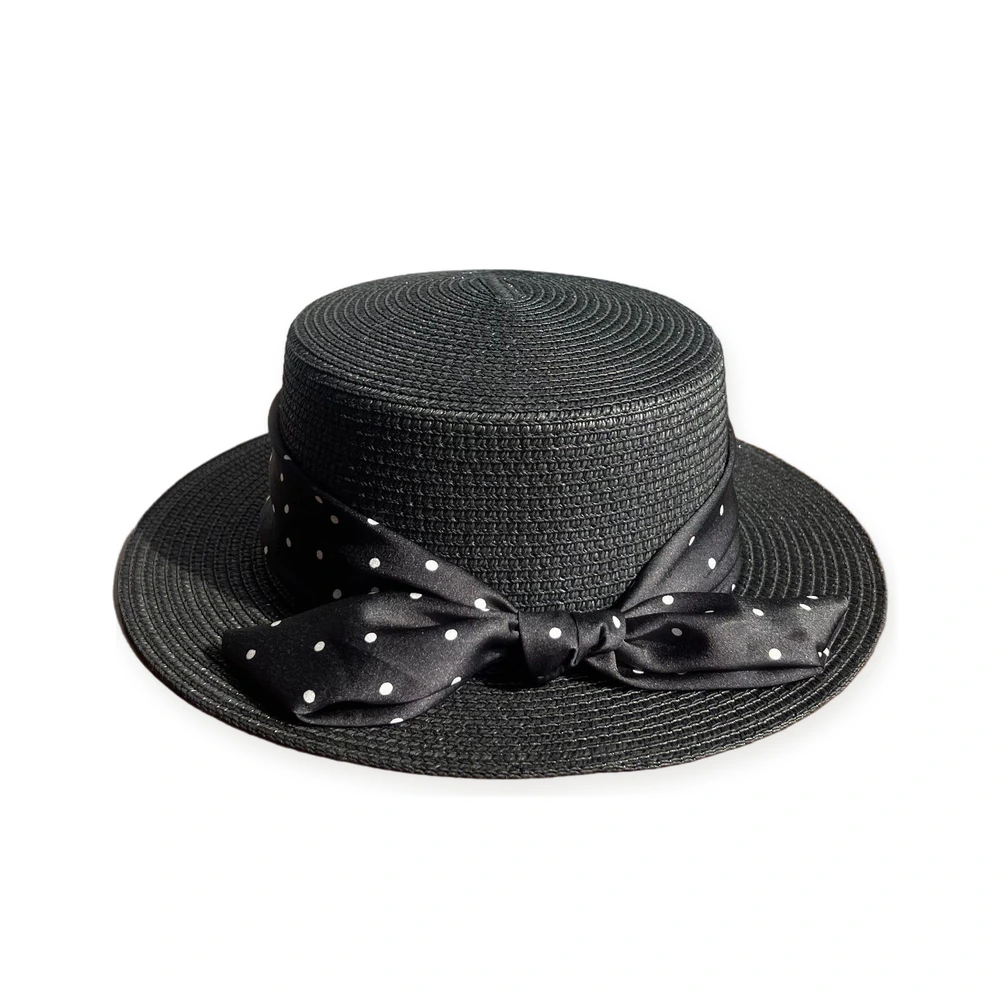 Paper Straw Boater Hat image 2