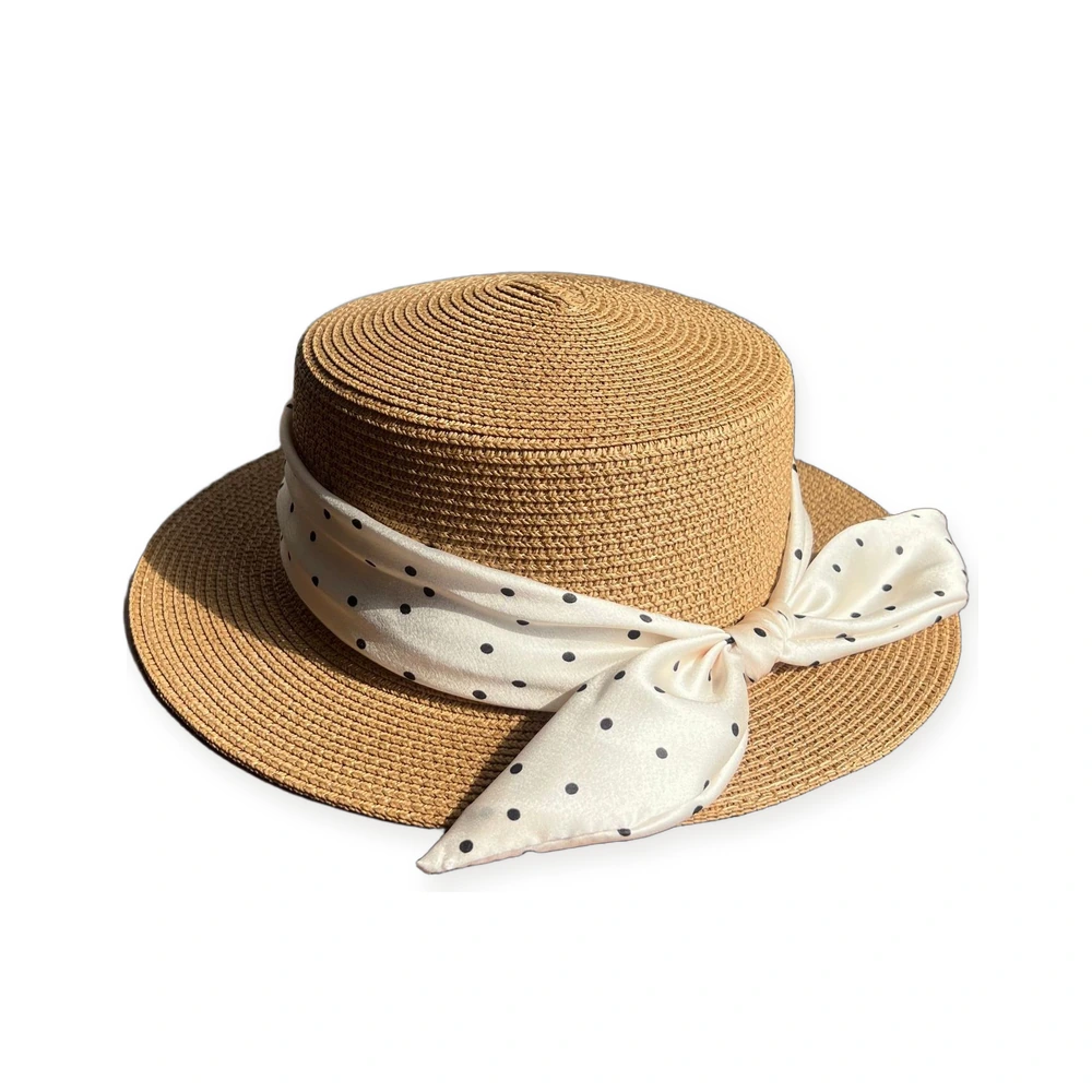 Paper Straw Boater Hat image 3