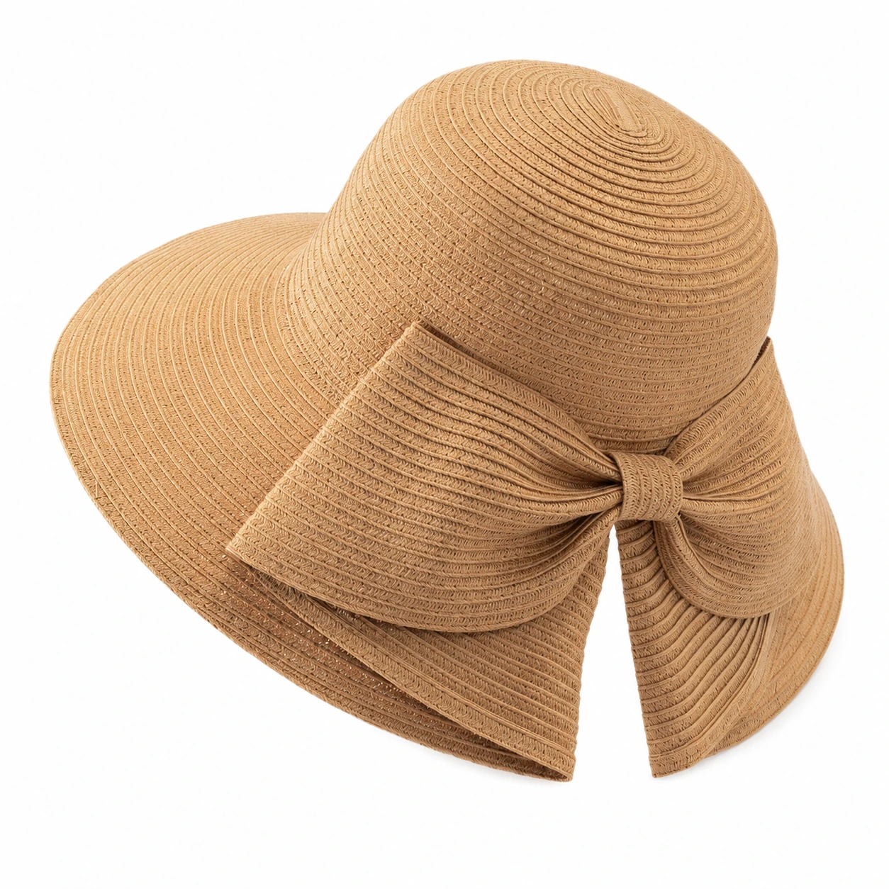 Polyester Bucket Hat with Ribbon Bow