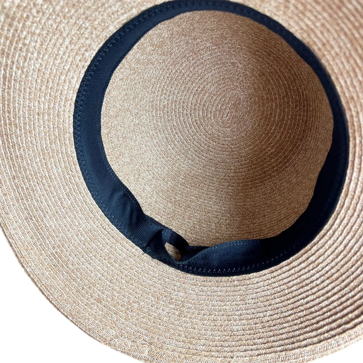 Paper Straw Sun Hat with Ribbon Bow image 3