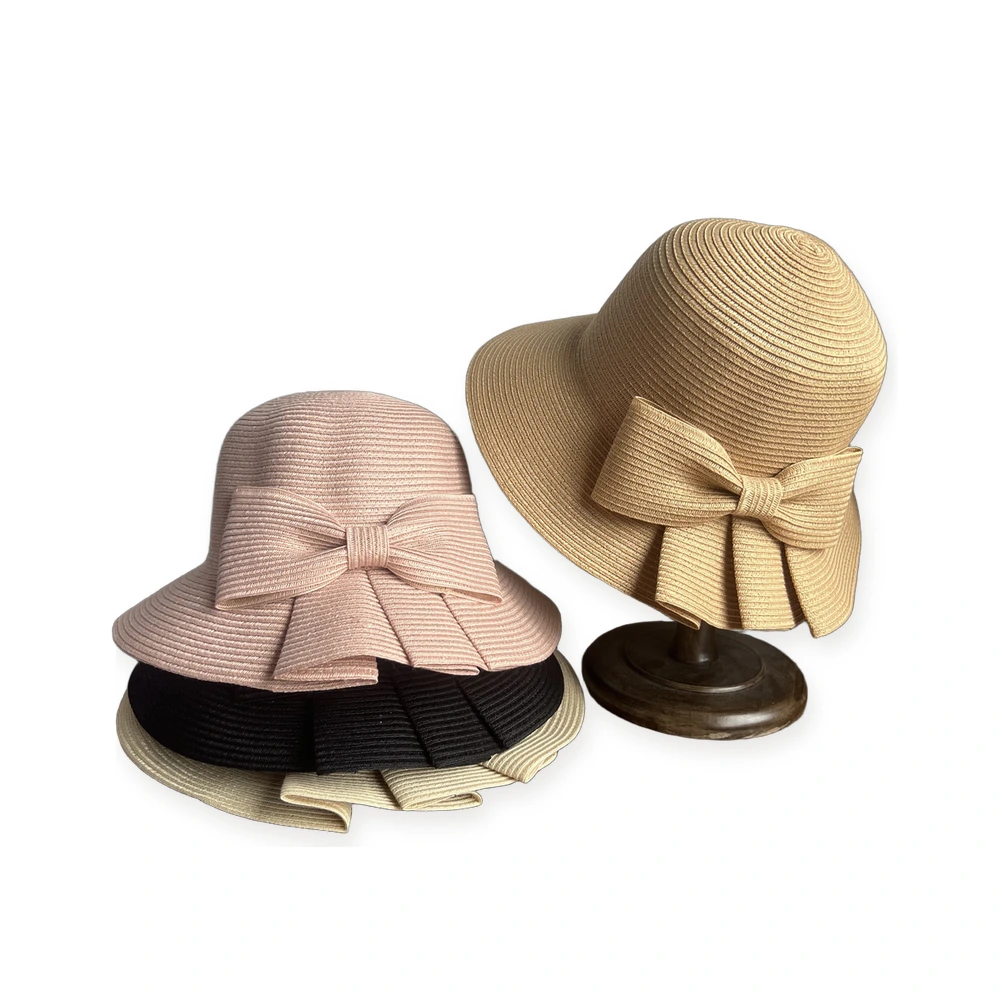 Polyester Bucket Hat with Ribbon Bow image 4