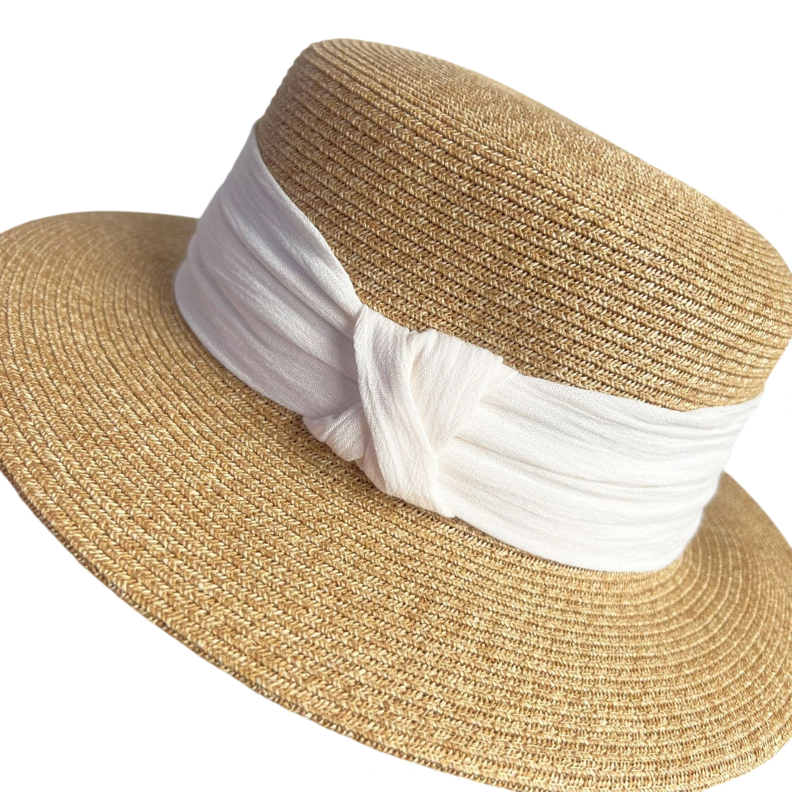 Women's Paper Straw Wide Brim Hat image 2