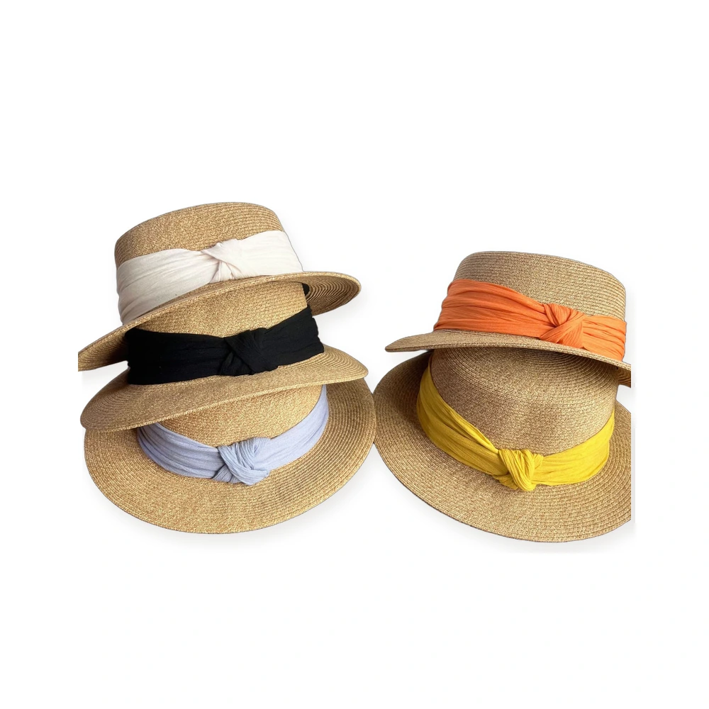 Women's Paper Straw Wide Brim Hat image 4