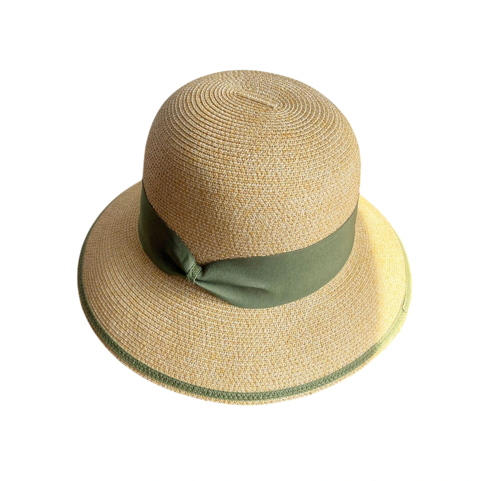 Paper Straw Bucket Hat with Ribbon image 2