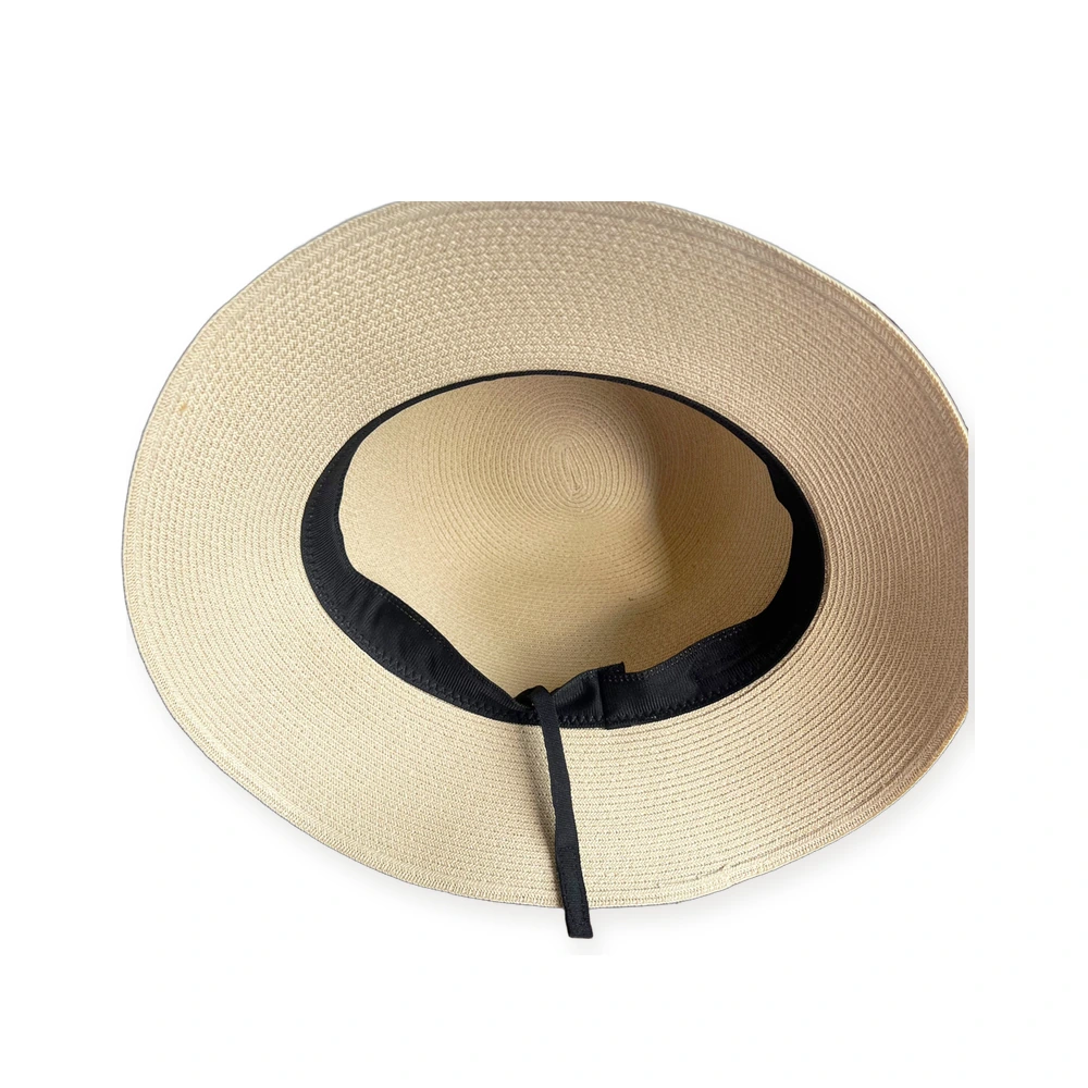 Paper Straw Bucket Hat with Ribbon Bow image 3