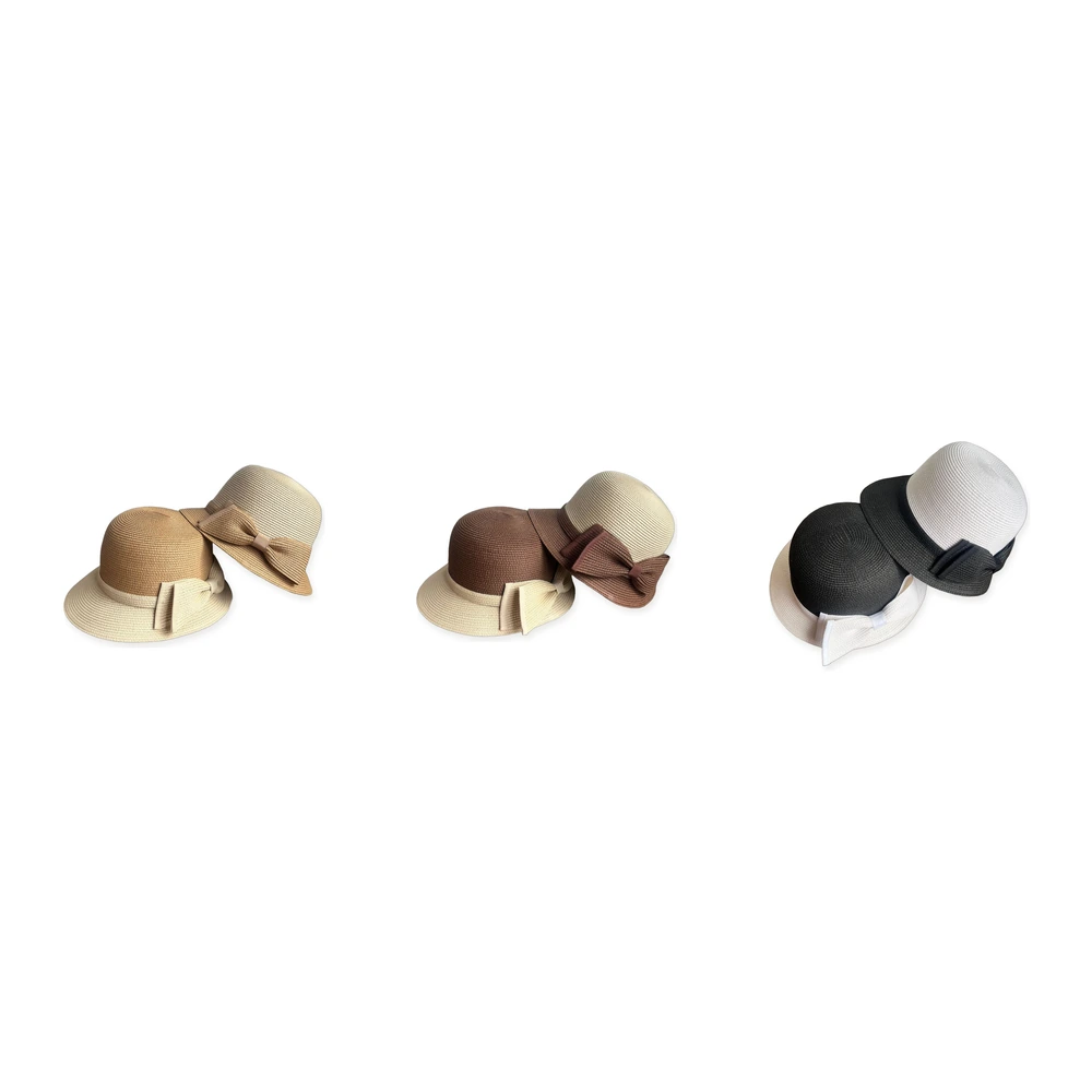 Women's Paper Straw Bucket Hat image 4